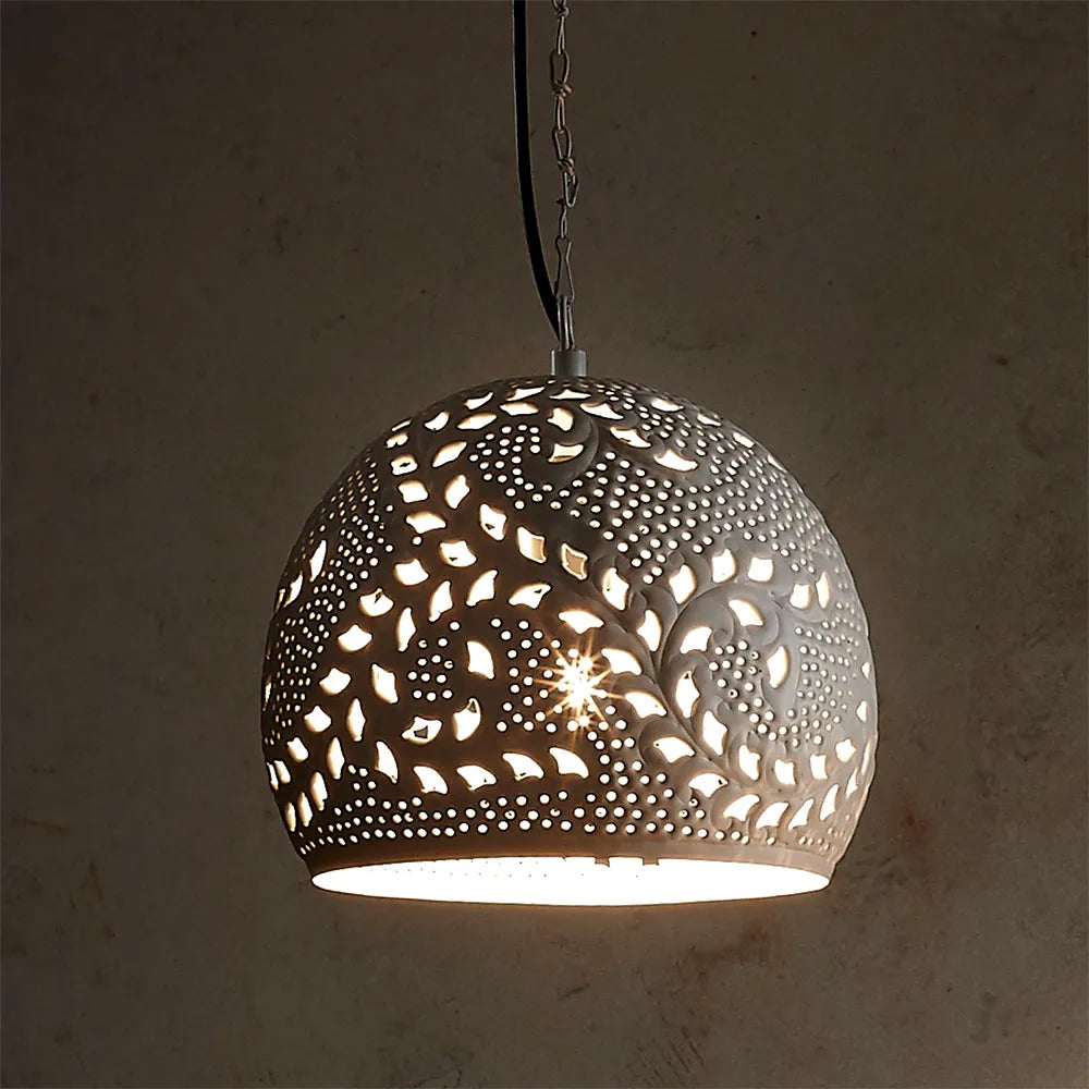Coral Ceiling Pendant Small White