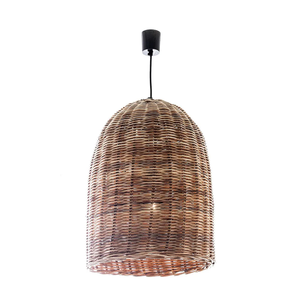 Rattan Bell Ceiling Pendant Large Natural