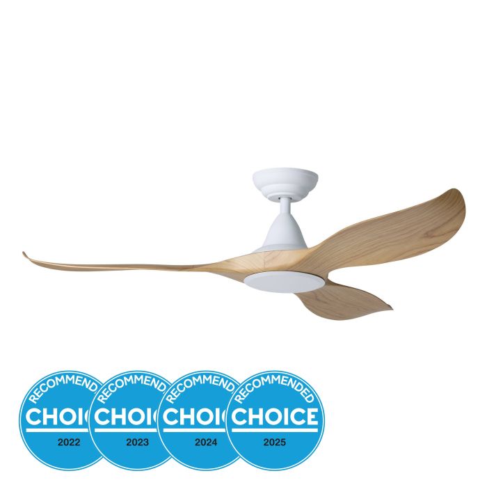 NOOSA 52 DC FAN WHT/BLACKBUTT