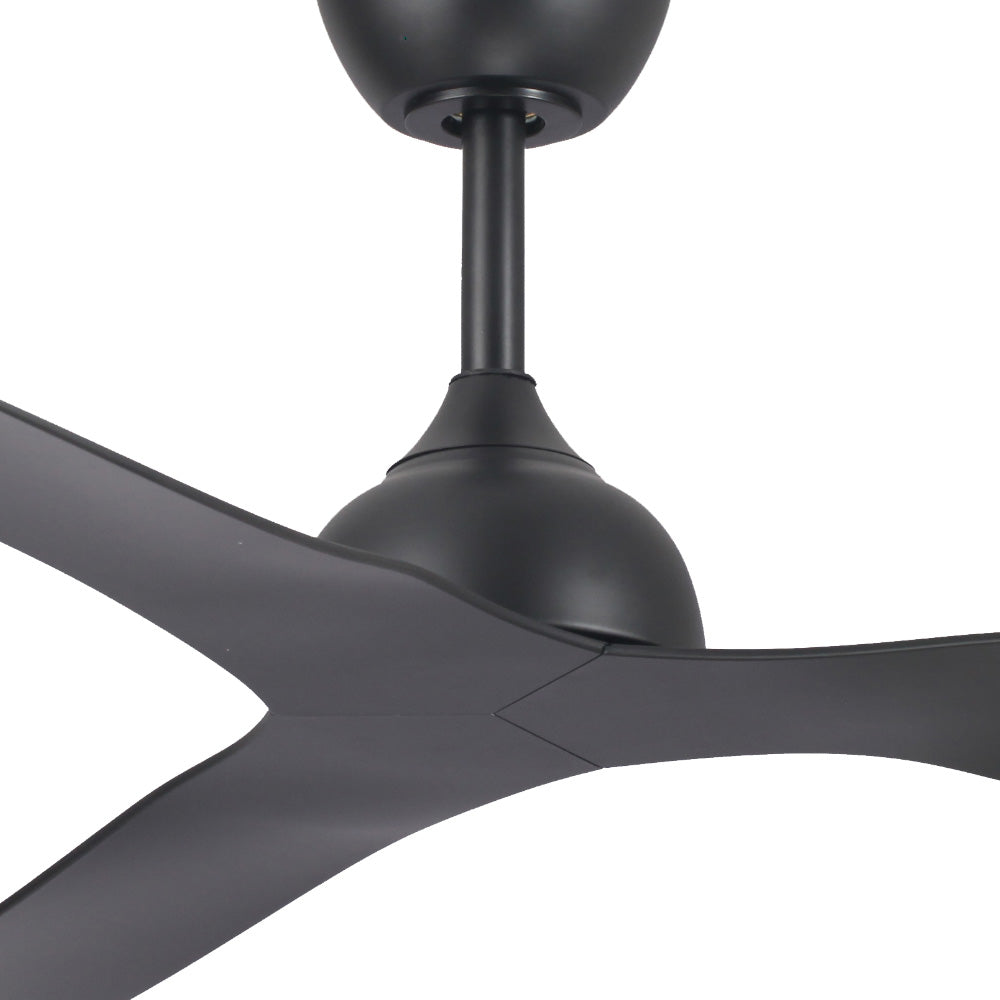 Eco Style DC Ceiling Fan with Remote Control – Black 52″