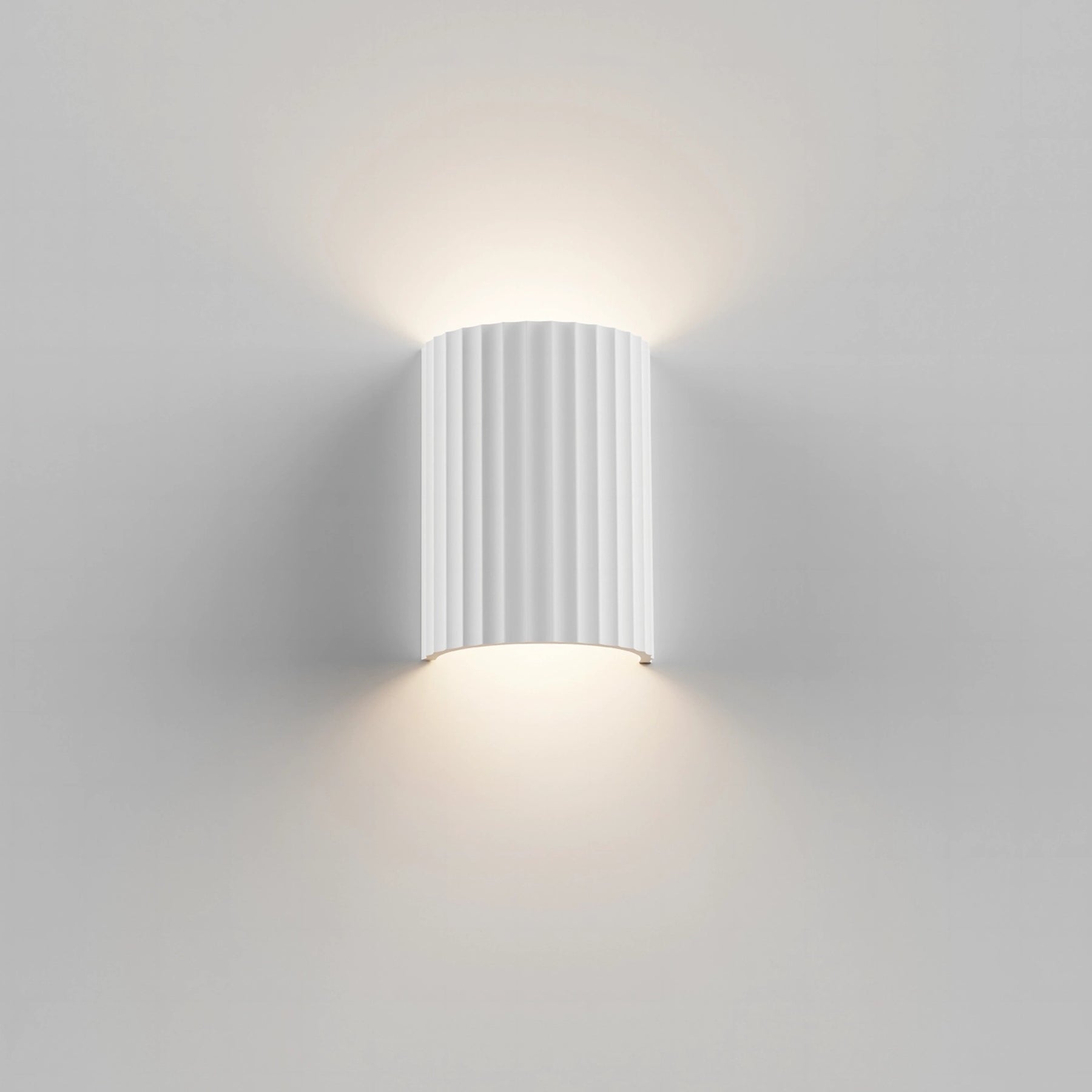 Munia Gypsum 220mm 2*GU10 Wall Light White Paintable surface IP20