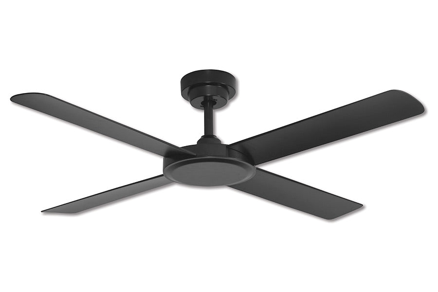 Pinnacle 3 Matt Black 132cm (52”) with Black Blades