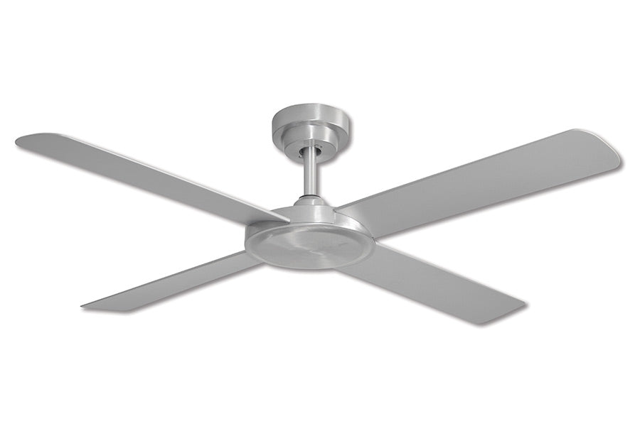 Pinnacle 3 Brushed Aluminium 132cm (52”) with Silver Blades