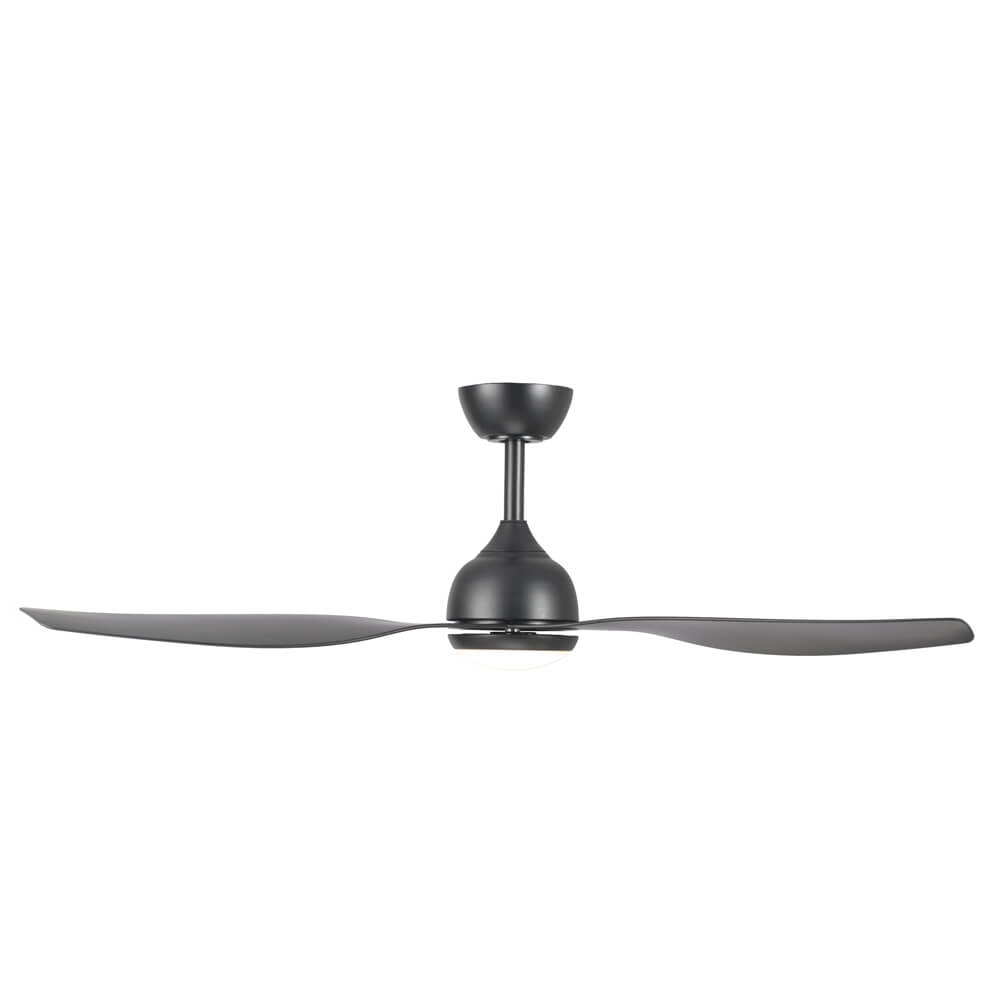 Eco Style DC Ceiling Fan with Remote Control & CCT LED – Black 52″