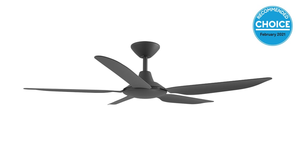 Storm DC 48 White no light - Ceiling Fan - Lux Lighting