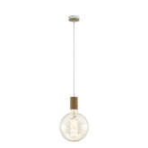 Tavistock Pendant E27 Oak - pendant - Lux Lighting
