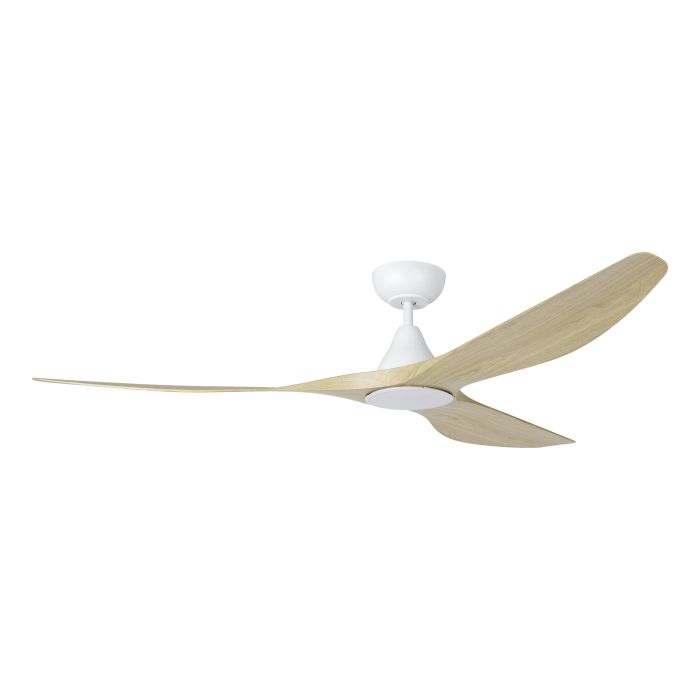 SURF 72 DC FAN LED TRI-COL OAK/WHT
