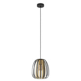 ENCINITOS H/L 1X40W E27 BLK/GLD SML