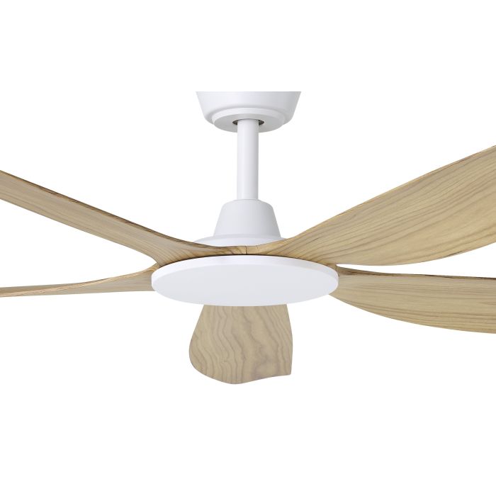 MIAMI 52 DC FAN WHT/BLACKBUTT