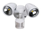 Spot Light With Sensor Twin White Ip54 - Spot Lights - Lux Lighting