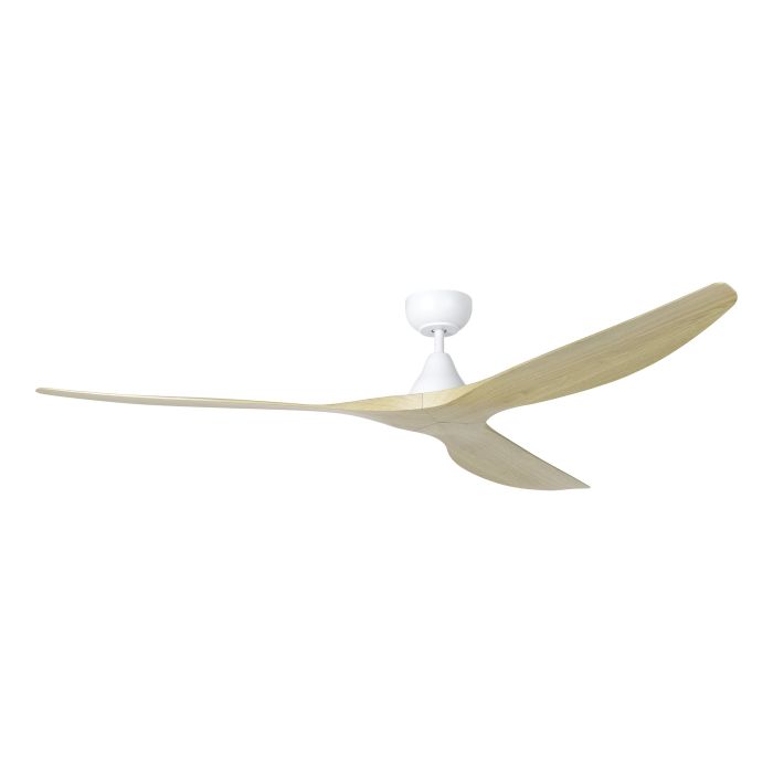 SURF 72 DC FAN OAK/WHT