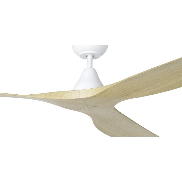 SURF 72 DC FAN OAK/WHT