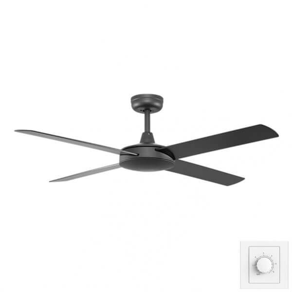 Fanco Eco Silent Deluxe Abs - 52 132cm - Wall Control - No Light - Ceiling Fan - Lux Lighting
