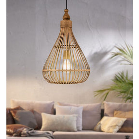 Amsfield H/l 1x60w E27 Light Wood - pendant - Lux Lighting