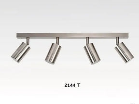 4 Lights Bar Adjustable GU10 - Titanium - Spot Lights - Lux Lighting