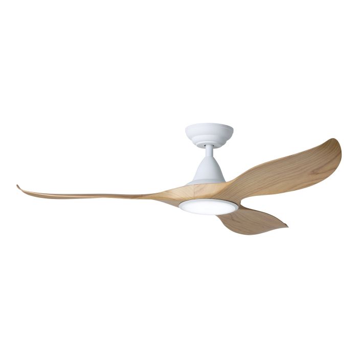 NOOSA 52 DC FAN 18W LED TRI-COL WHT/BLACKBUTT
