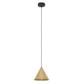 Narices 1 light Pendant  E27 Brs Matt/blk - pendant - Lux Lighting