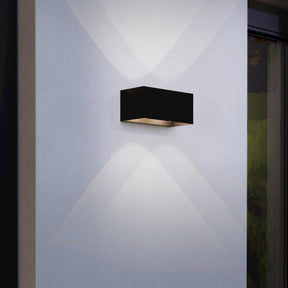 LESMO EXT W/L 11.2W LED 3000K BLK