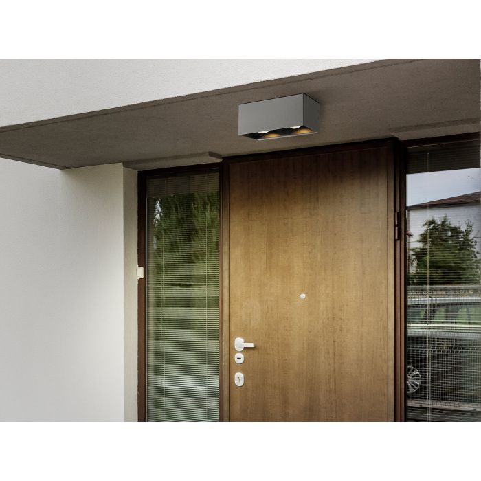 *LESMO EXT W/L 11.2W LED 3000K BLK