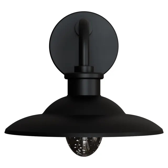 Cuscus Bubble Glass 240mm Exterior Wall Light 5W LED Tri Colour Non Dimmable Black IP65