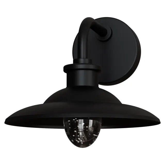 Cuscus Bubble Glass 240mm Exterior Wall Light 5W LED Tri Colour Non Dimmable Black IP65
