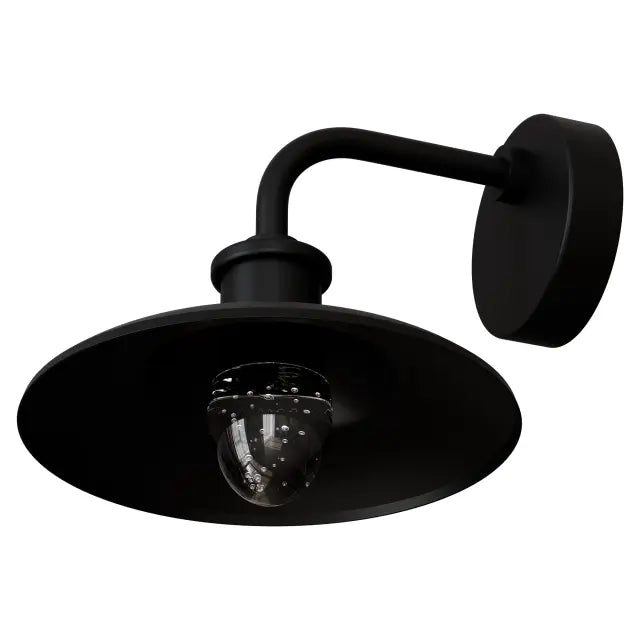 Cuscus Bubble Glass 240mm Exterior Wall Light 5W LED Tri Colour Non Dimmable Black IP65