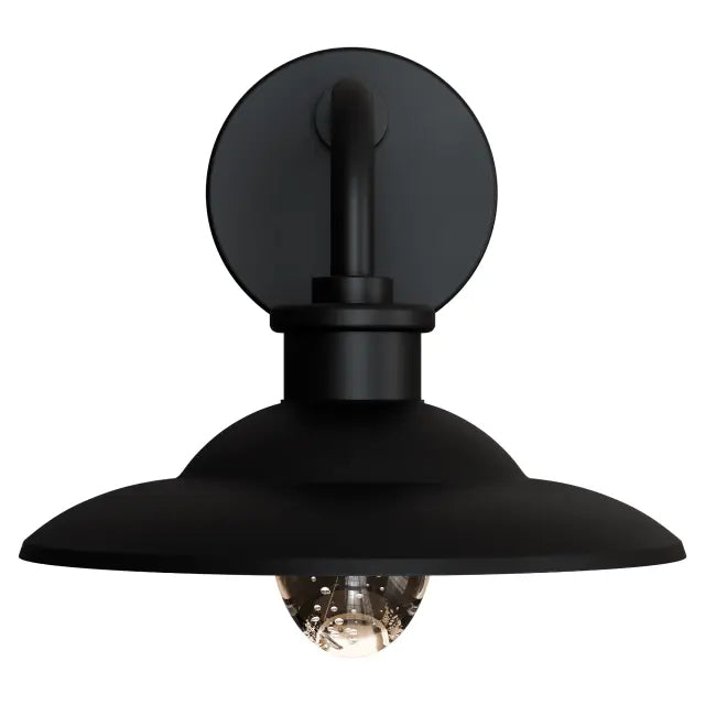 Cuscus Bubble Glass 240mm Exterior Wall Light 5W LED Tri Colour Non Dimmable Black IP65