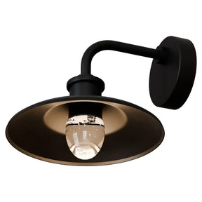 Cuscus Bubble Glass 240mm Exterior Wall Light 5W LED Tri Colour Non Dimmable Black IP65
