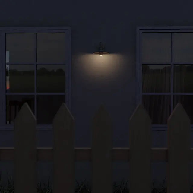 Cuscus Bubble Glass 240mm Exterior Wall Light 5W LED Tri Colour Non Dimmable Black IP65