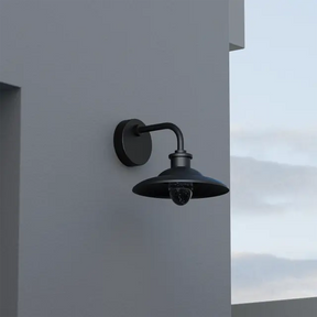 Cuscus Bubble Glass 240mm Exterior Wall Light 5W LED Tri Colour Non Dimmable Black IP65