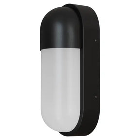 Drift 10W LED Tri-Colour Bunker Exterior Wall Light Non Dimmable Tri Colour Black IP65