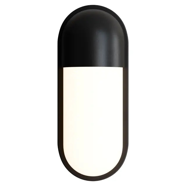 Drift 10W LED Tri-Colour Bunker Exterior Wall Light Non Dimmable Tri Colour Black IP65