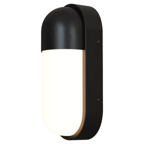 Drift 10W LED Tri-Colour Bunker Exterior Wall Light Non Dimmable Tri Colour Black IP65