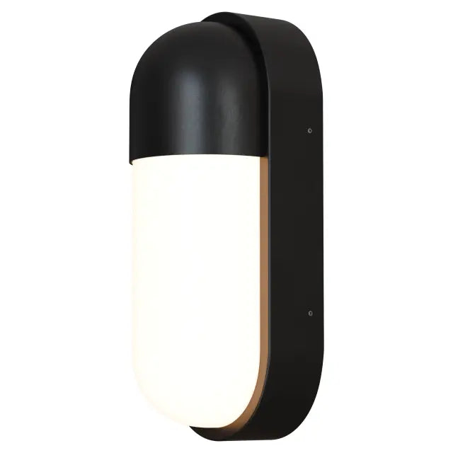 Drift 10W LED Tri-Colour Bunker Exterior Wall Light Non Dimmable Tri Colour Black IP65