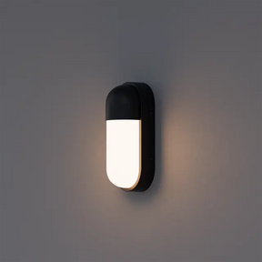 Drift 10W LED Tri-Colour Bunker Exterior Wall Light Non Dimmable Tri Colour Black IP65
