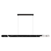 Calibo Lanner 1500mm Crafted Marble LED Linear Pendant - Black