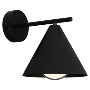 Becard E27 Cone Exterior Modern Coach Wall Light Black IP65