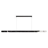 Calibo Lanner 2000mm Crafted Marble LED Linear Pendant - Black