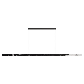 Calibo Lanner 2000mm Crafted Marble LED Linear Pendant - Black