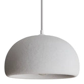 Calibo Passerine Wabi Sabi 310mm Textured Dome Pendant - White