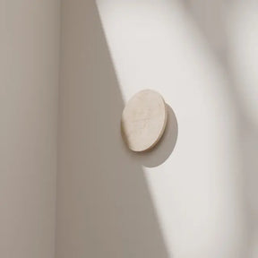Orville Natural Travertine Round 250mm LED Wall Light 6W Tri Colour Non Dimmable - IP20