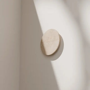 Orville Natural Travertine Round 300mm LED Wall Light 6W Tri Colour Non Dimmable - IP20