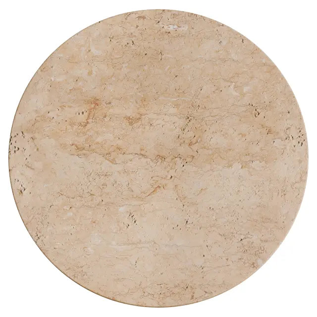Orville Natural Travertine Round 300mm LED Wall Light 6W Tri Colour Non Dimmable - IP20