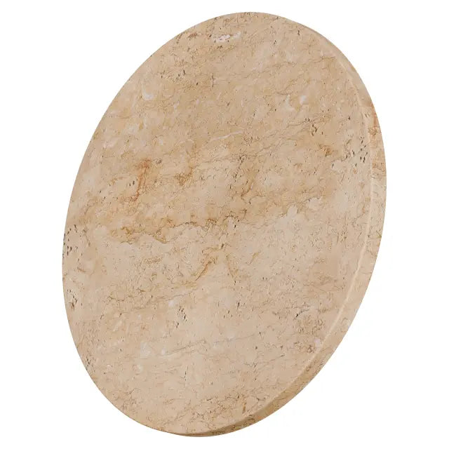 Orville Natural Travertine Round 300mm LED Wall Light 6W Tri Colour Non Dimmable - IP20