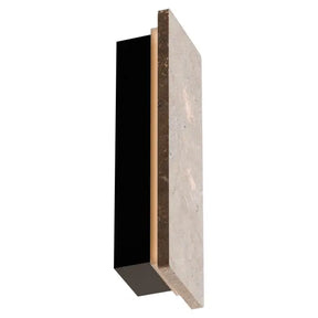 Orville Backlit Travertine 300mm Wall Light 7W LED Tri color Non Dimmable IP65