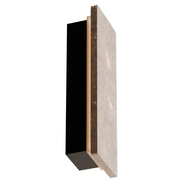 Orville Backlit Travertine 300mm Wall Light 7W LED Tri color Non Dimmable IP65