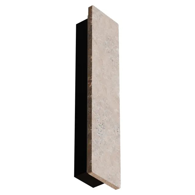 Orville Backlit Travertine 450mm Wall Light 12W LED Tri color Non Dimmable IP65