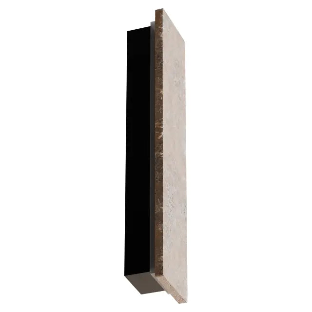 Orville Backlit Travertine 450mm Wall Light 12W LED Tri color Non Dimmable IP65