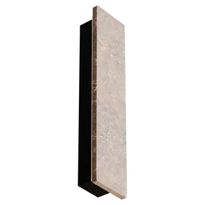 Orville Backlit Travertine 450mm Wall Light 12W LED Tri color Non Dimmable IP65