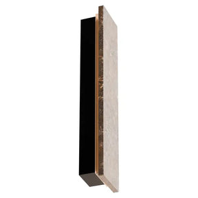 Orville Backlit Travertine 450mm Wall Light 12W LED Tri color Non Dimmable IP65